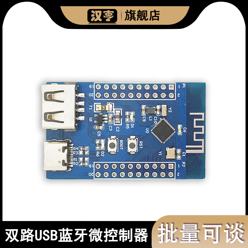 CH582M开发板 双路USB蓝牙5.3 RF2.4G微控制器USB控制器和收发器