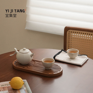 宜集堂中古风功夫茶具套装陶瓷设计师女士一壶二杯宋代美学泡茶