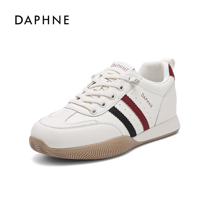 达芙妮舒适德训风小白鞋女2026新款春季软底不累脚系带运动休闲鞋,女鞋,德训鞋,淘宝优惠券,粉丝福利购,淘宝优惠卷