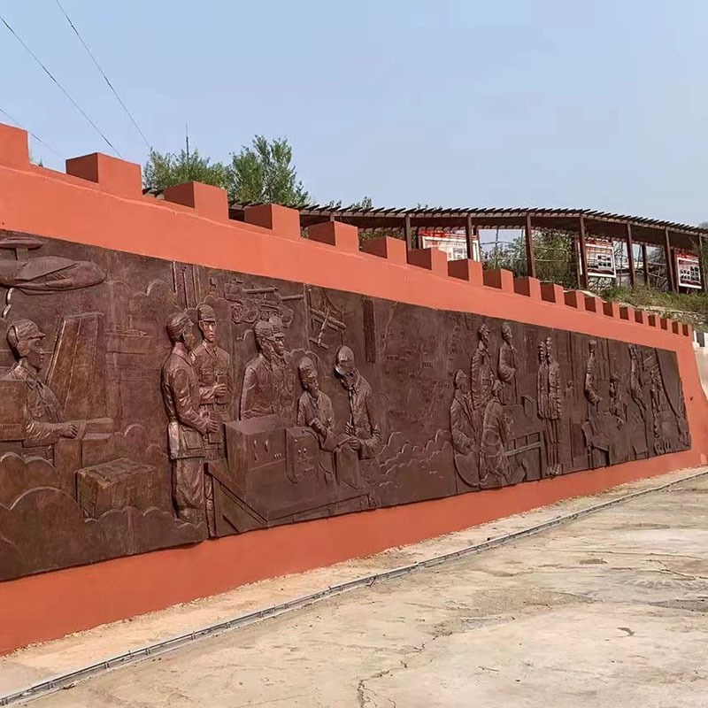 户外玻璃钢浮雕法律广场仿铜人物大型铸铜室外壁画景观工程