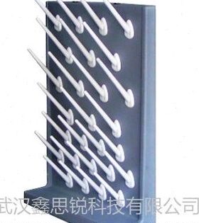 实验室塑料滴水架 黑色 52杆 70*55*12cm 单面可调滴水架试剂架