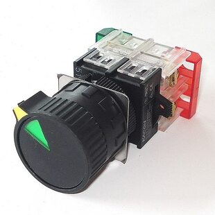 韩国凯昆 带选择环双位按钮开关 25mm  K25-21SG11触点1开1闭