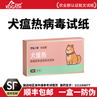 科加斯犬瘟热病毒试纸检测卡CDV宠物狗狗胶体金试纸条农业部认证