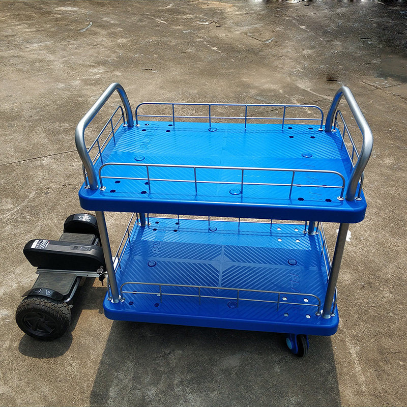 LITBOT小动体感双层手推车仓库工厂酒店ktvQ运货平板车电动搬运车