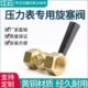 全铜高压加厚压力表二通旋塞阀门锅炉铜考克带排气孔4分 M20x1.5