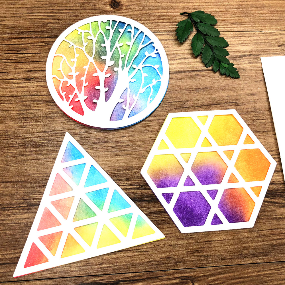 切割开窗刀模 卡片贺卡相册压花机裁圆形三角六边形切模型刀片