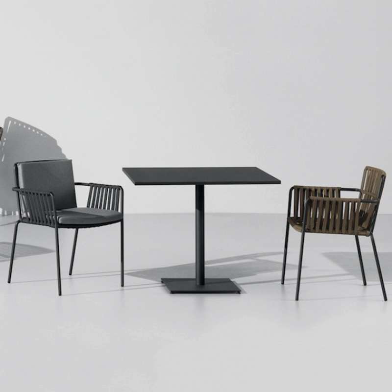 沃登阳台休闲桌椅设计师北欧藤椅户外庭院露天咖啡厅编绳餐椅藤艺