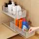 浴室柜置物架卫生间浴室抽拉式 抽屉水槽下水池洗手台分层收纳
