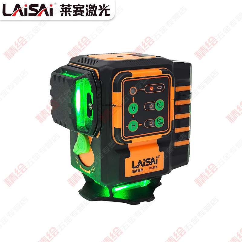 莱赛12线绿光贴地仪高亮度贴墙仪LSG665S室外爆闪避盲水平标线仪
