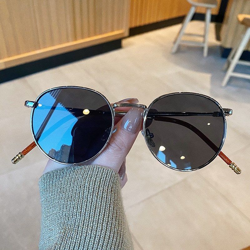 新款时尚太阳镜 金属圆框z百搭太阳眼镜网红复古墨镜跨境眼镜