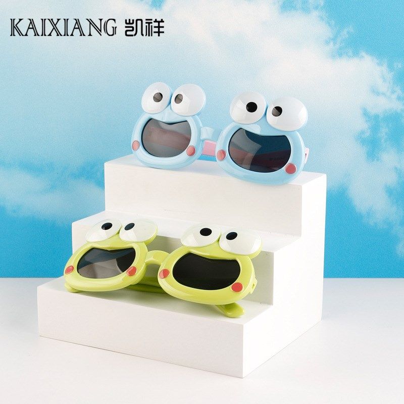 2025新款儿童偏光眼镜t男女童宝宝小青蛙可爱大眼睛墨镜卡通太阳