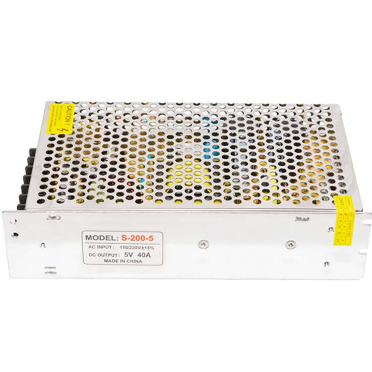 LED显示屏电源 电子屏5v40A开关 电子广告屏稳压器变压器S-200-5