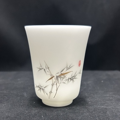 素烧闻香杯60ml德化白瓷茶杯