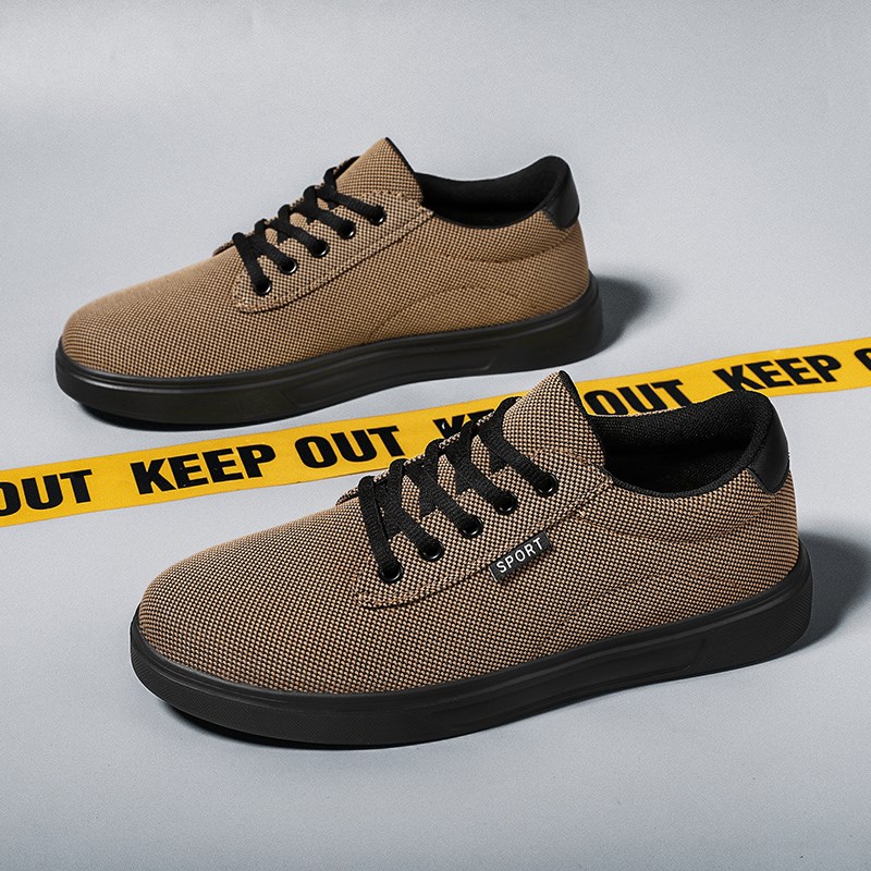 特大码帆布男鞋47秋季透气网布鞋45平底板鞋46全黑色运动休闲鞋子