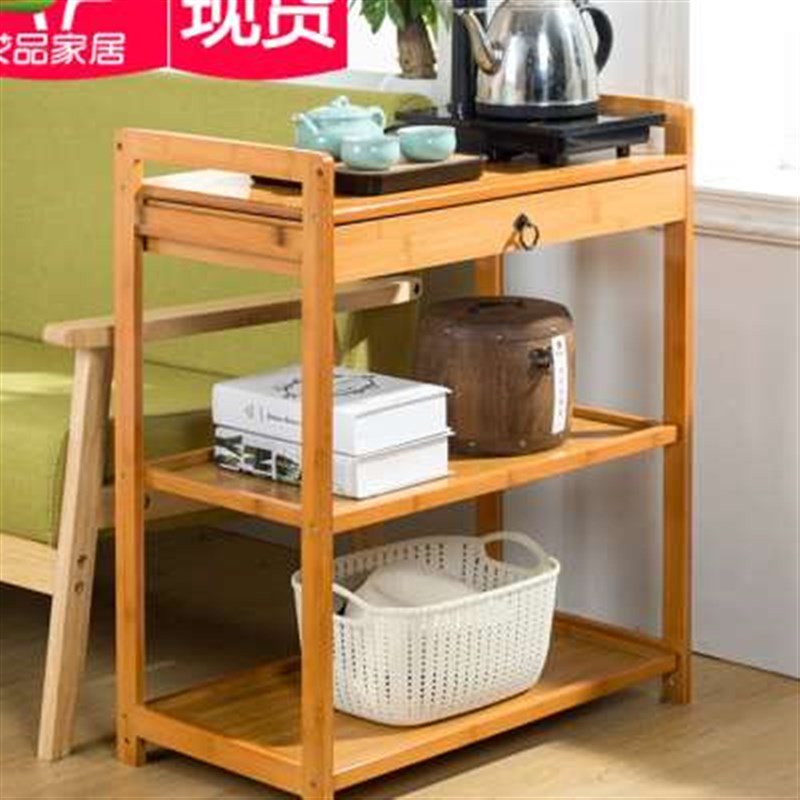 可移动沙发边角几小茶几茶水架客厅边柜储物柜带轮小茶桌边角桌子