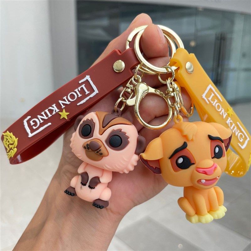 跨境狮子王e钥匙扣辛巴汽车钥匙链书包挂件男女包配饰小礼物