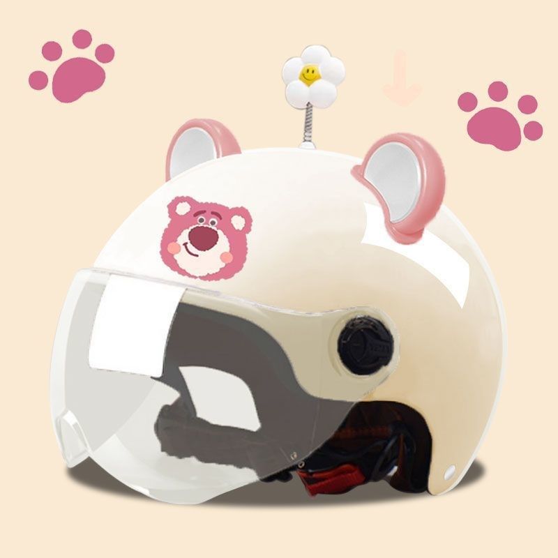 电动电瓶车头盔夏季男女士轻便防晒四季通用摩托车卡通Y成人安全