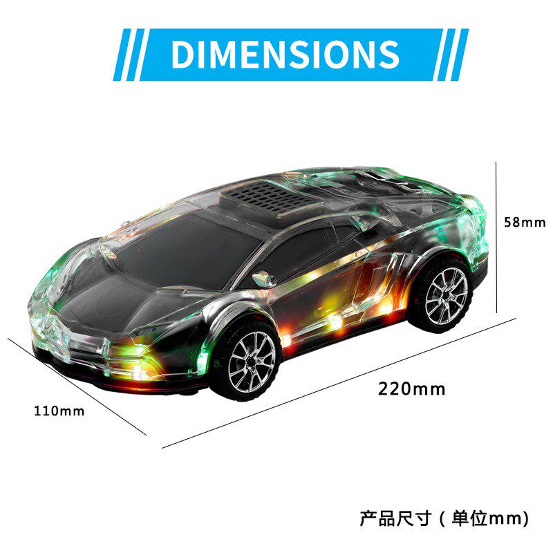 车模蓝牙音箱跨境跑车款灯光蓝牙音响炫彩LED汽V车模型重低音炮