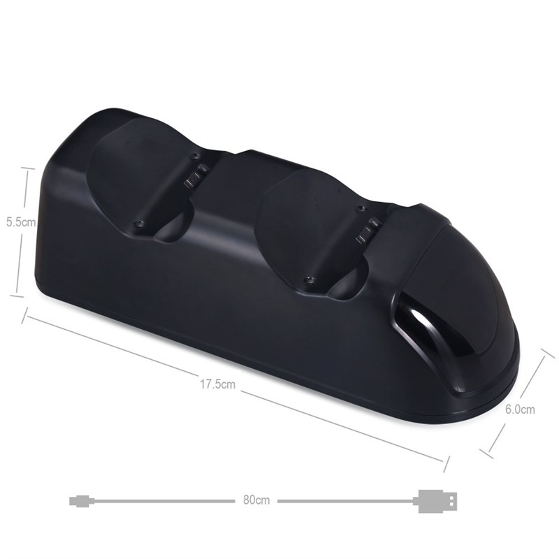 PS4座k充slim Pro手柄双充底座充电器LED转灯配件