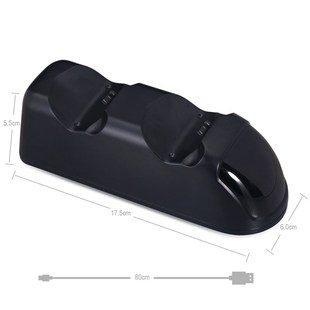 PS4座k充slim Pro手柄双充底座充电器LED转灯配件