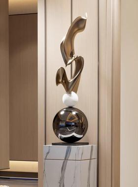 创意现代轻奢风酒店大堂别墅走廊过道玄关落地艺术雕塑装饰摆件