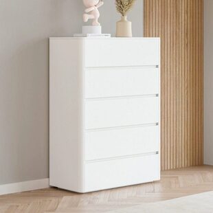 实木纯白色烤漆五斗柜现代简约小户型卧室储物柜床头柜客厅置物柜