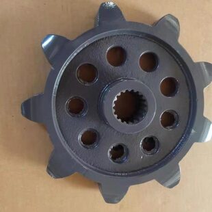 雷沃水稻收割机配件 雷沃改装九齿驱动轮加快速度 9齿驱动轮