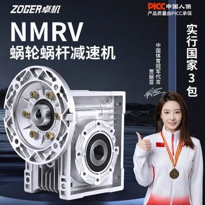 RV30 40 50 63 75 90110减速机蜗轮蜗杆齿轮箱小型NMRV涡轮减速器