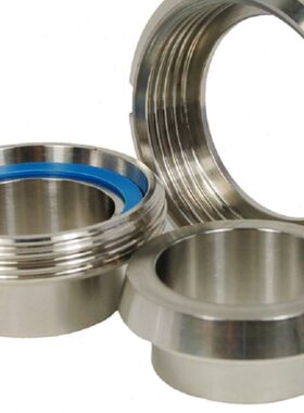 德标活接头304不锈钢由壬乳品配件DIN11851 UNIONS DN10-150 inch