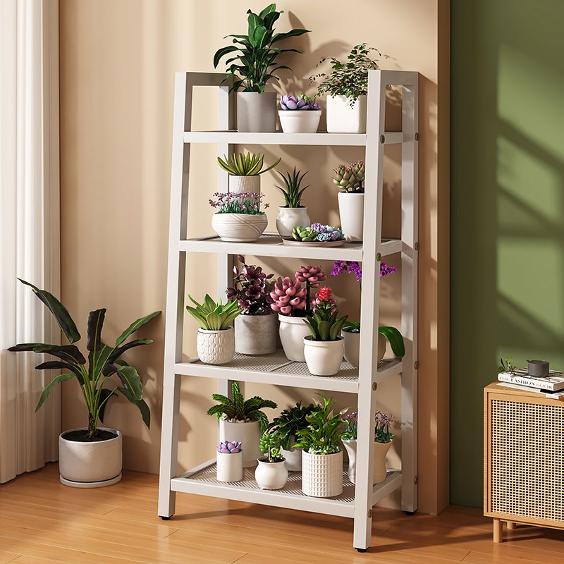 花架子客厅落地式j2024新款铁艺多层绿萝植物摆放收纳架置物架阳