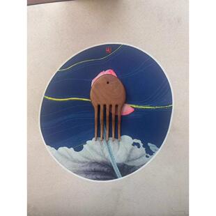 【孙善升】长锯齿梨木按摩梳疏通头皮促进睡眠