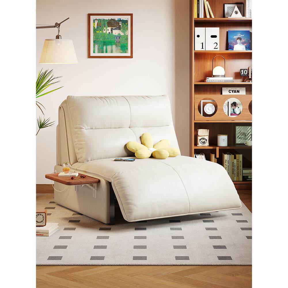 木宫匠家具智能电动沙发床单人多功能两用伸缩折叠沙发床2025新款