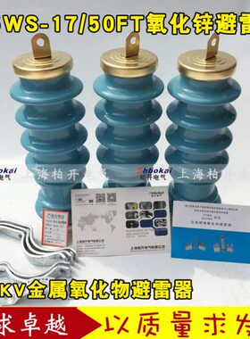 Y5WS-17/50FT蓝色陶瓷避雷器 Y5WS-17/50FT免维护避雷器 10-12KV