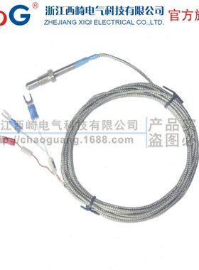 西崎WZPT-02/WZCT-02 CU50温度传感器 螺钉式PT100铂热电阻