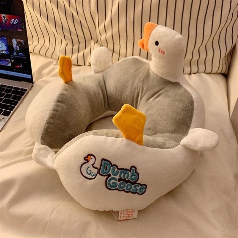 可爱卡通u型枕护颈椎记忆棉办公室午睡专用脖枕脖子靠W枕枕头u形