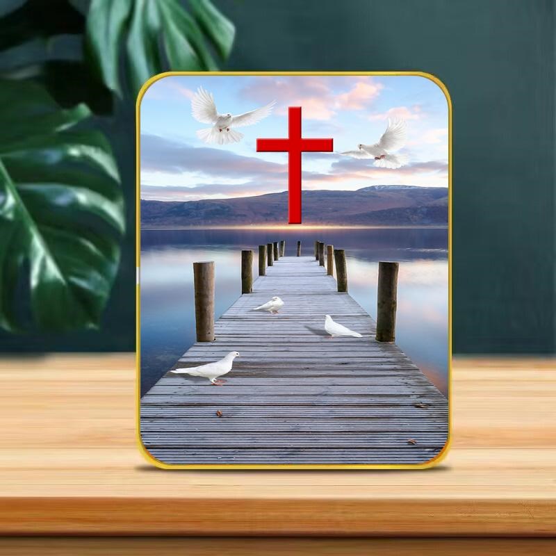 十字桌入口入口柜装饰品电视柜桌子乔迁礼R物生日礼物与支架