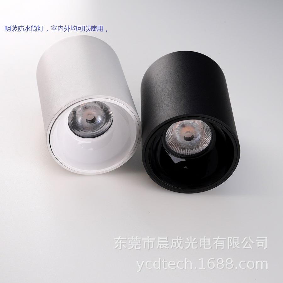 防水明装筒灯0-10V调光DALI调光明装筒灯户外明装筒灯防水IP65