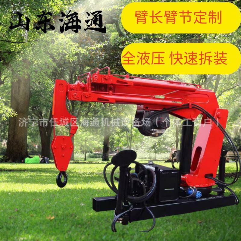 液压车载式加装随车吊折臂起重机可拆卸安装方便不耽误审车