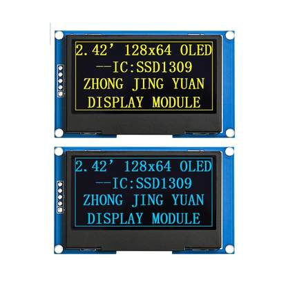 5针 2.42寸OLED显示屏模块 12864液晶屏ssd1309兼容1306iic接口
