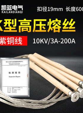 跌落熔断器RW-K型保险丝5A10A20A25A30A50A200A带扣10KV高压熔丝