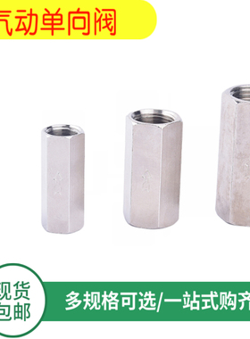 气动单向阀气体止回阀止逆阀CV-01 02 03 04分G1/8/4/2直通六角阀