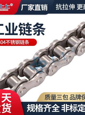 304不锈钢滚子传动输送链条23456分1寸06B08B10A 12厂家