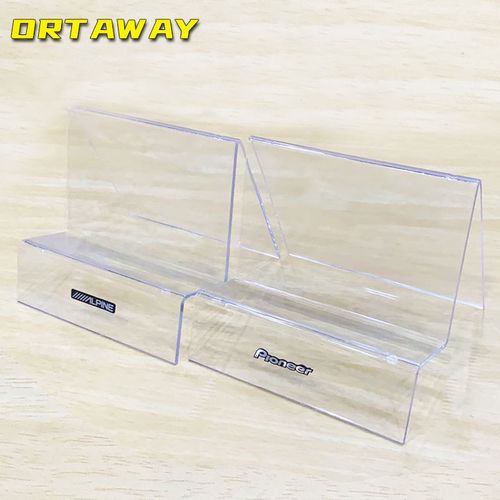 加厚透明白色亚克力喇叭音响托支架dsp功放安卓大屏机展示陈列架