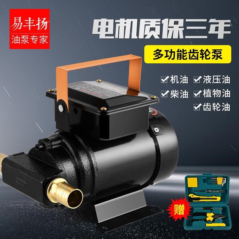 易丰扬电动齿轮泵12V24V220V修理厂机油液压油抽油泵抽油机加油器