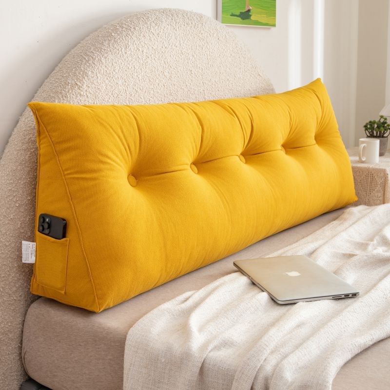 V7HM7北欧床头靠垫靠枕软包y卧室床上护腰枕榻榻米三角沙发大靠背