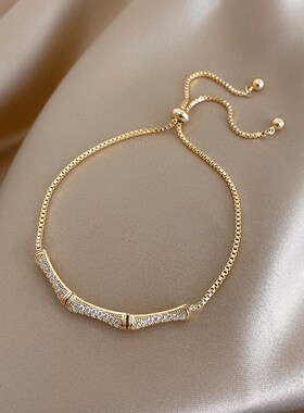 竹节手链女igns潮小众设计冷淡风高级感手镯手环简约手饰女生闺蜜