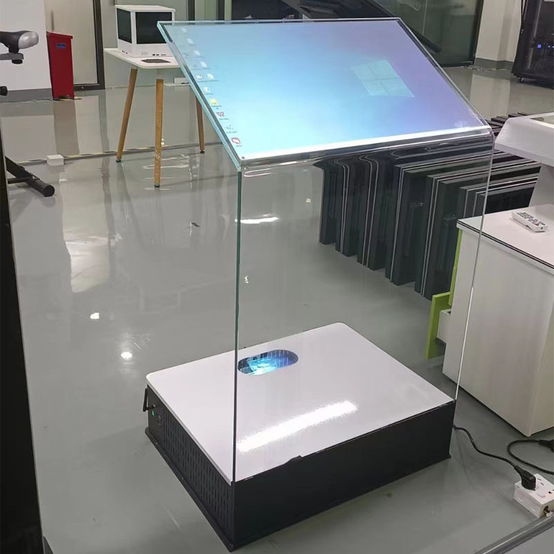32寸透明水晶讲台触摸屏空灵一自助查询终端