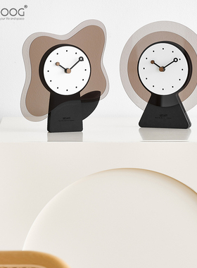 EMITDOOG创意送礼桌面摆件台式座钟2023新款高档礼物卧室装饰品