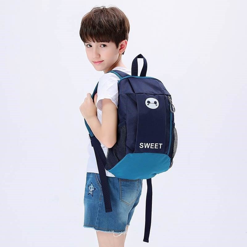 儿童秋游户外背包潮男孩子外出旅游小学生轻便补课包双肩补习书包