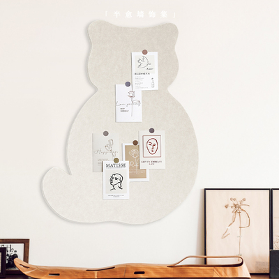 毛毡板照片墙展示板墙面装饰软木板墙贴照片挂墙板愿景板相片背景